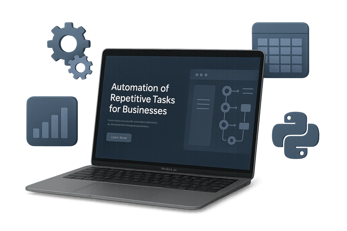 Macbook com imagem de um projeto de site